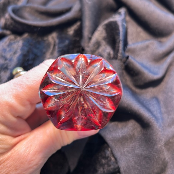 RARE authentic Faberge ruby red bottle stopper - Picture 2 of 14